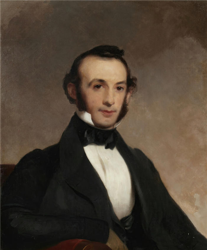 托马斯·萨利 (Thomas Sully，美国画家)高清作品-《乔治·马斯格雷夫·吉格 (1859)》