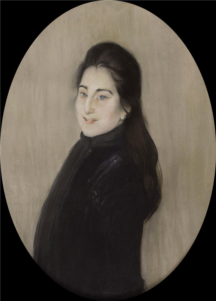 雅克-埃米尔·布兰奇（Jacques-Émile Blanche,法国画家）高清艺术作品-《卡萨富尔特侯爵夫人 (1879 - 1889)》