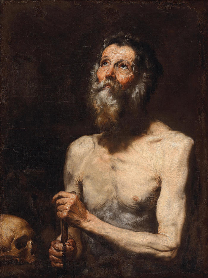 胡塞佩·德·里贝拉（Jusepe de Ribera，西班牙画家）高清作品-《圣奥努夫里乌斯》