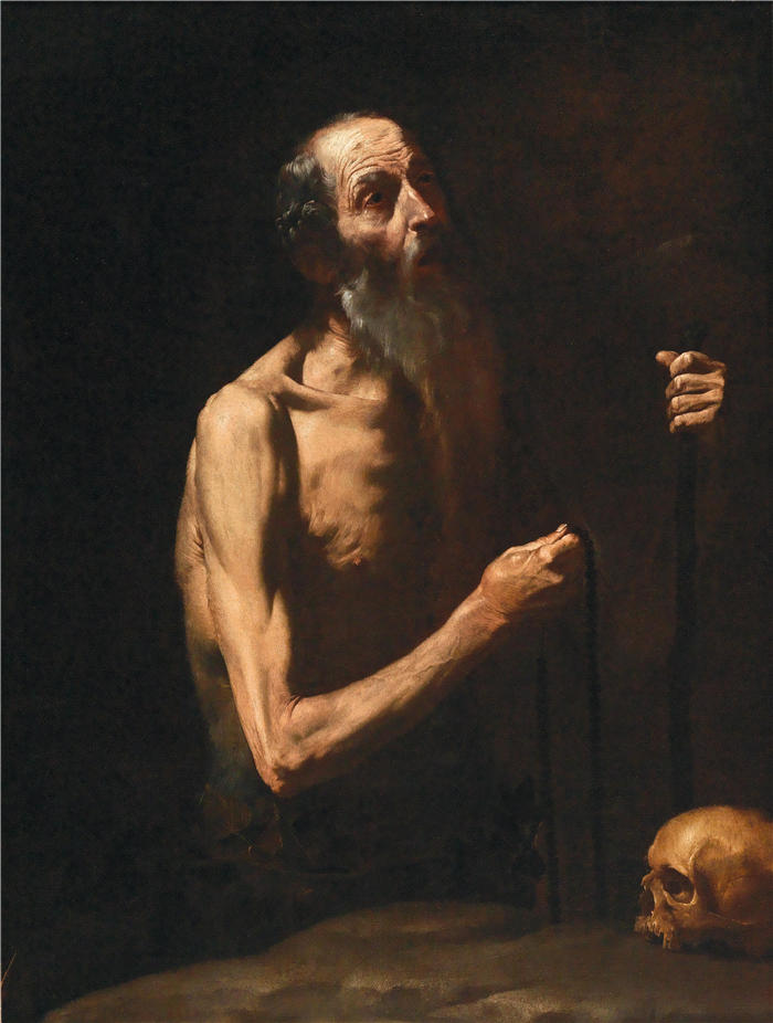 胡塞佩·德·里贝拉（Jusepe de Ribera，西班牙画家）高清作品-《圣奥努夫里乌斯(1)》