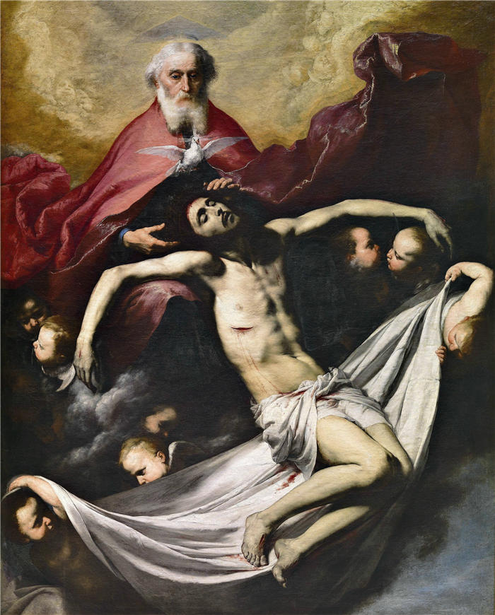 胡塞佩·德·里贝拉（Jusepe de Ribera，西班牙画家）高清作品-《三位一体》