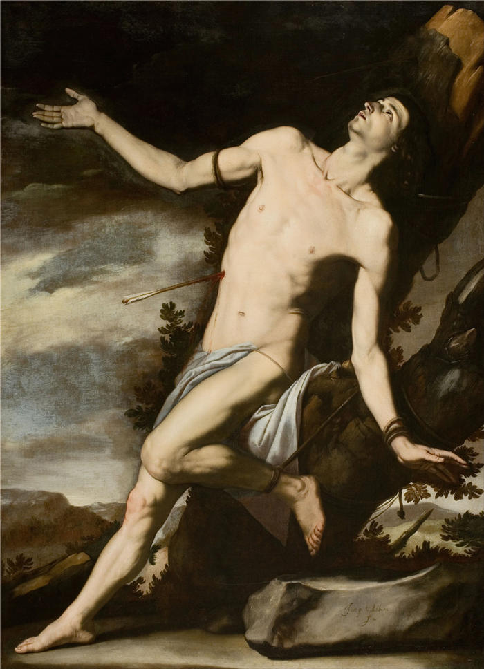 胡塞佩·德·里贝拉（Jusepe de Ribera，西班牙画家）高清作品-《圣塞巴斯蒂安 (1652)》