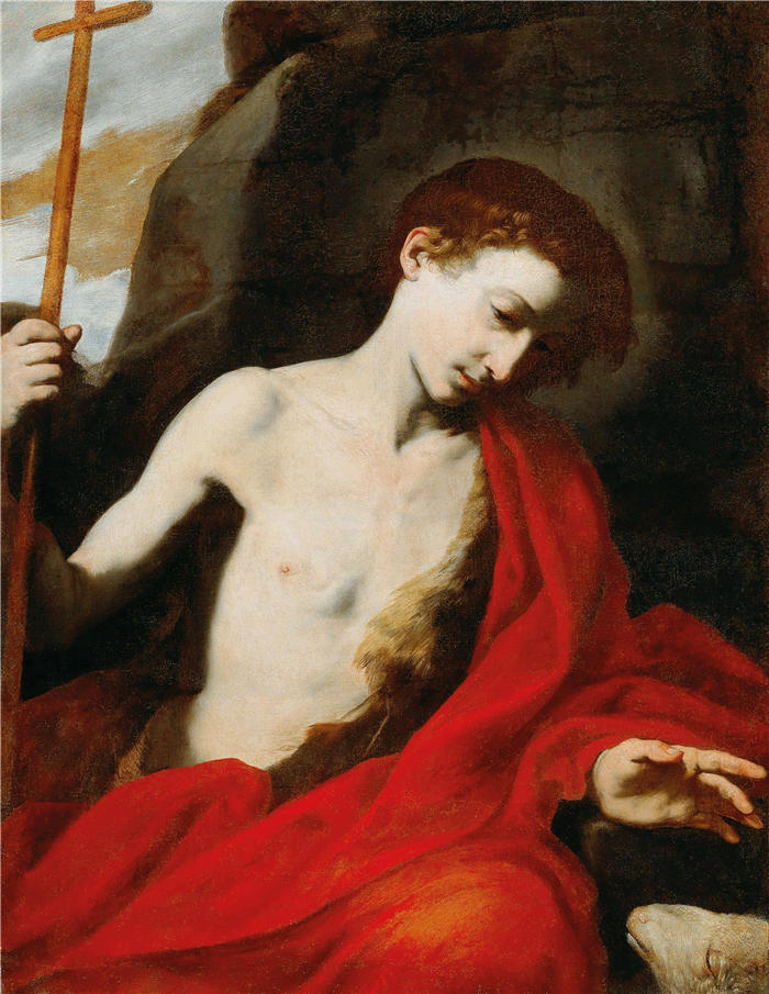 胡塞佩·德·里贝拉（Jusepe de Ribera，西班牙画家）高清作品-《施洗者圣约翰》