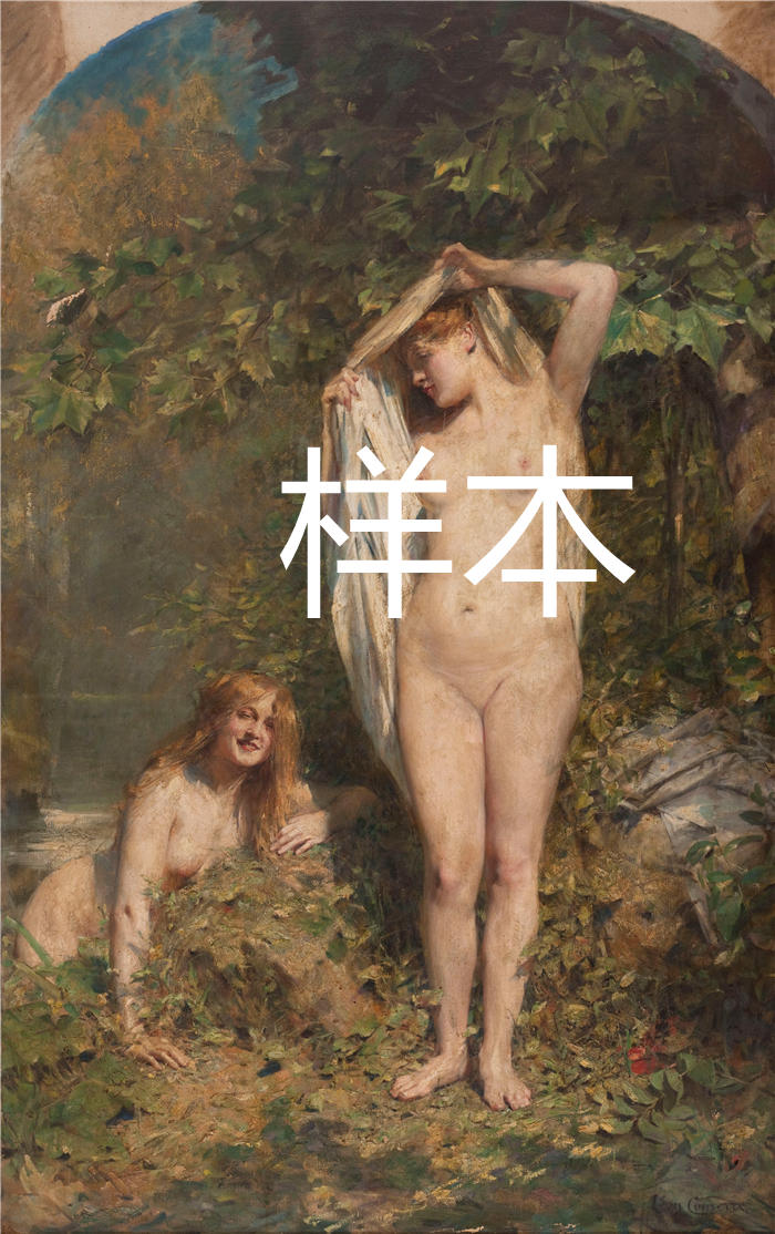 莱昂·弗朗索瓦·科梅尔（Léon François Comerre，法国画家）高清油画作品-《太阳 (1910)》