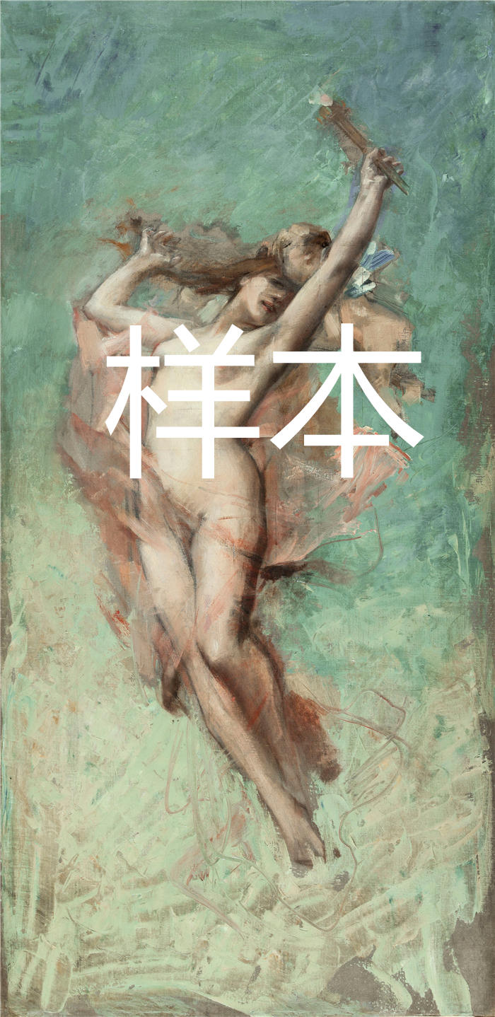 莱昂·弗朗索瓦·科梅尔(Léon François Comerre,法国画家)高清油画作品-《Le jour (1884)》