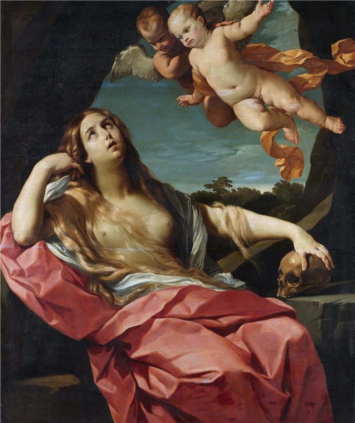 吉多·雷尼（Guido Reni，意大利画家）高清油画作品-《抹大拉的玛丽亚 (1627 - 1720)》