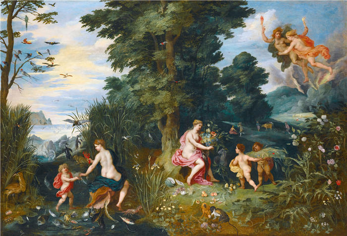 扬·布鲁格赫尔（ Jan Brueghel The Elder,意大利画家）高清作品-《四元素寓言》