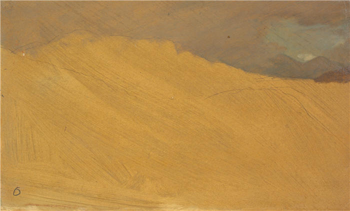弗雷德里克·埃德温·丘奇（Frederic Edwin Church，美国画家）高清作品-《山地景观（1860-70）》