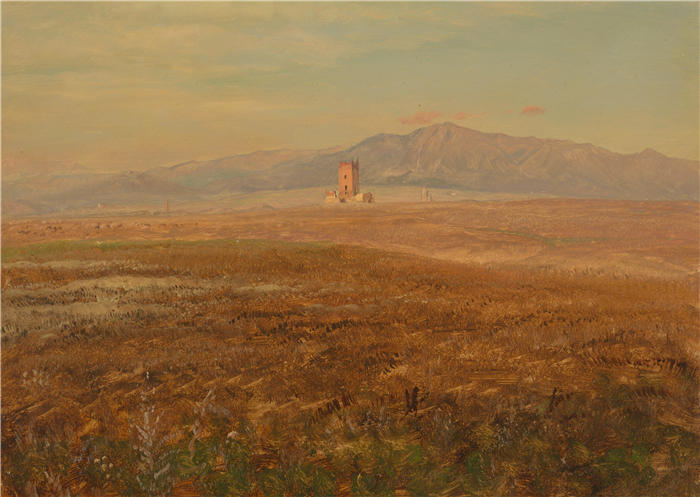 弗雷德里克·埃德温·丘奇(Frederic Edwin Church,美国画家)高清作品-《墨西哥风景 (1869)》