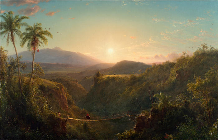弗雷德里克·埃德温·丘奇(Frederic Edwin Church,美国画家)高清作品-《皮钦查》