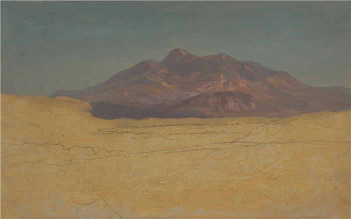 弗雷德里克·埃德温·丘奇（Frederic Edwin Church，美国画家）高清作品-《山景 (1868)》