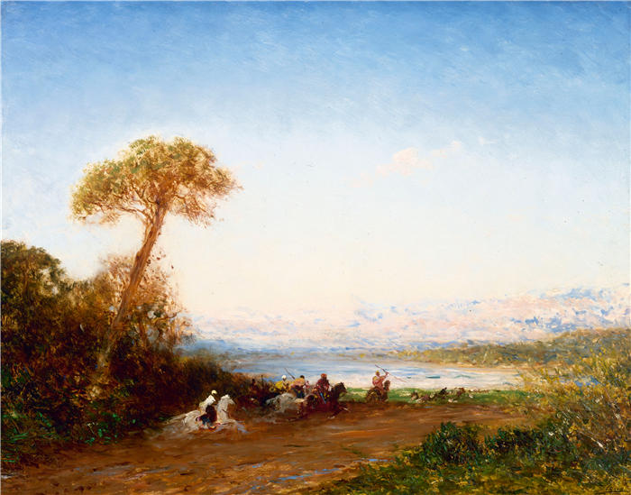 费利克斯·齐姆（Félix Ziem，法国画家）高清作品-《贝鲁斯幻想曲之旅（1885-1890）》