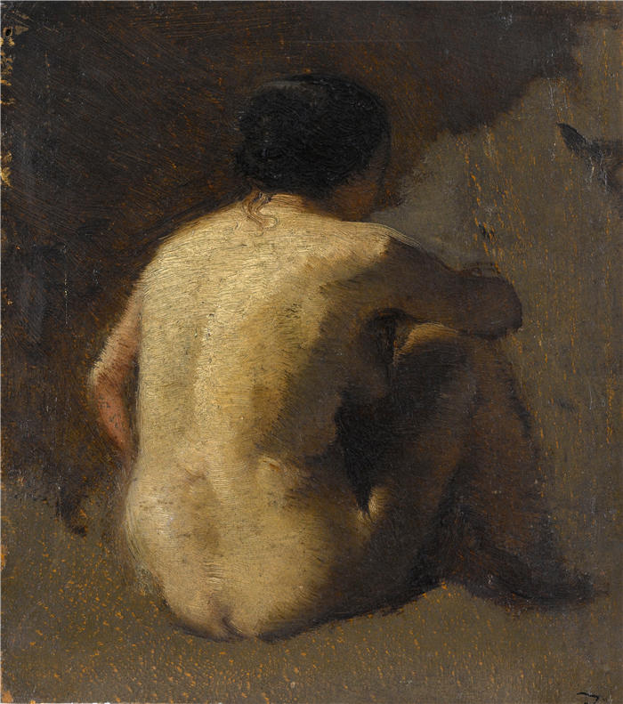 费利克斯·齐姆（Félix Ziem，法国画家）高清作品-《女护士（1845-1848年）》