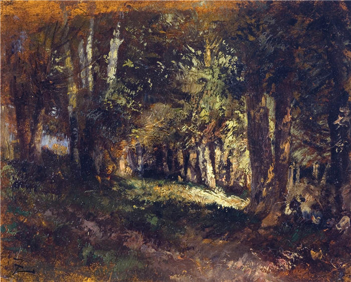 费利克斯·齐姆（Félix Ziem，法国画家）高清作品-《拉福雷 (1850-1860)》