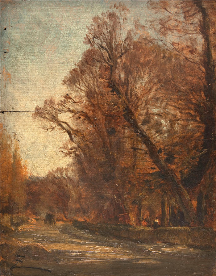 费利克斯·齐姆（Félix Ziem，法国画家）高清作品-《拉路线 (1850-1860)》
