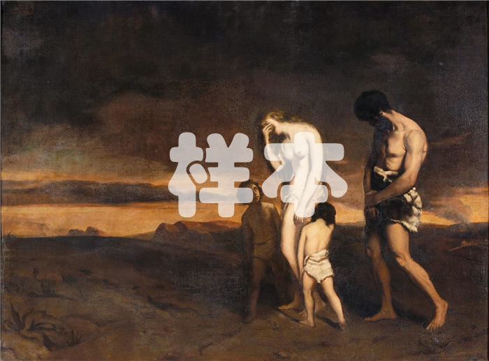 泰奥多尔·夏塞里奥(Theodore Chasseriau,法国画家)高清作品-《该隐的惩罚(1836)》