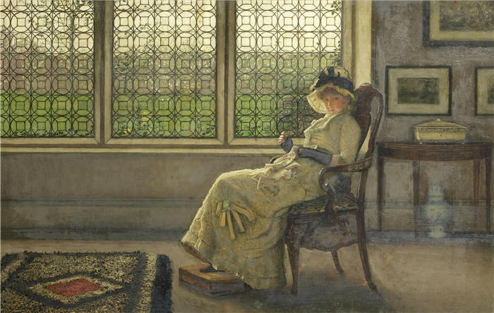 约翰·阿特金森·格里姆肖(John Atkinson Grimshaw,英国画家)高清作品-《多萝西情妇》