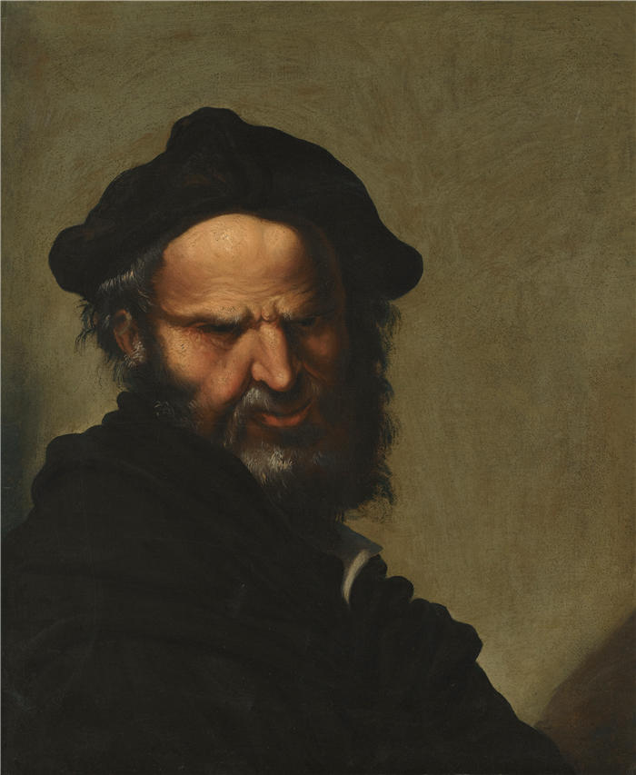 萨尔瓦多·罗萨（Salvator Rosa，意大利画家）高清作品-《哲学家的头》