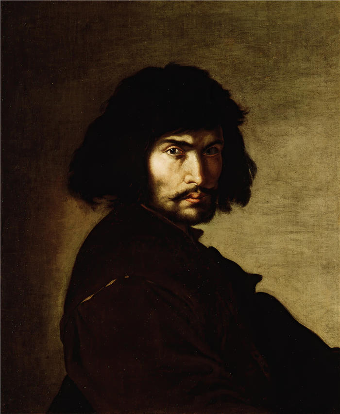 萨尔瓦多·罗萨（Salvator Rosa，意大利画家）高清作品-《自画像（1650 年代）》