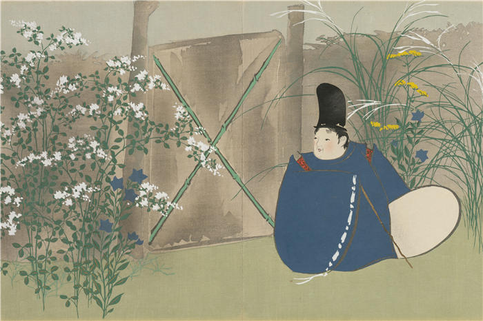 神坂雪佳(Kamisaka Sekka，日本画家)高清作品-《中国 (Nakaguni) (1909-1910)》