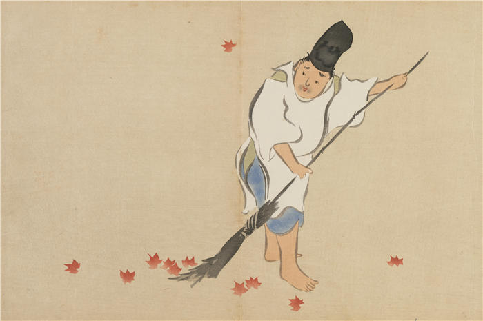 神坂雪佳(Kamisaka Sekka，日本画家)高清作品-《宫廷卫队（Eishi）（1909-1910）》