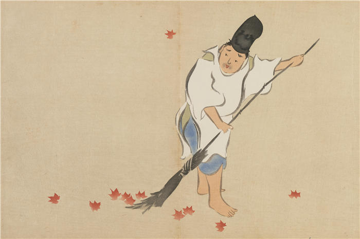 神坂雪佳(Kamisaka Sekka,日本画家)高清作品-《宫廷卫队(Eishi)(1909-1910)》