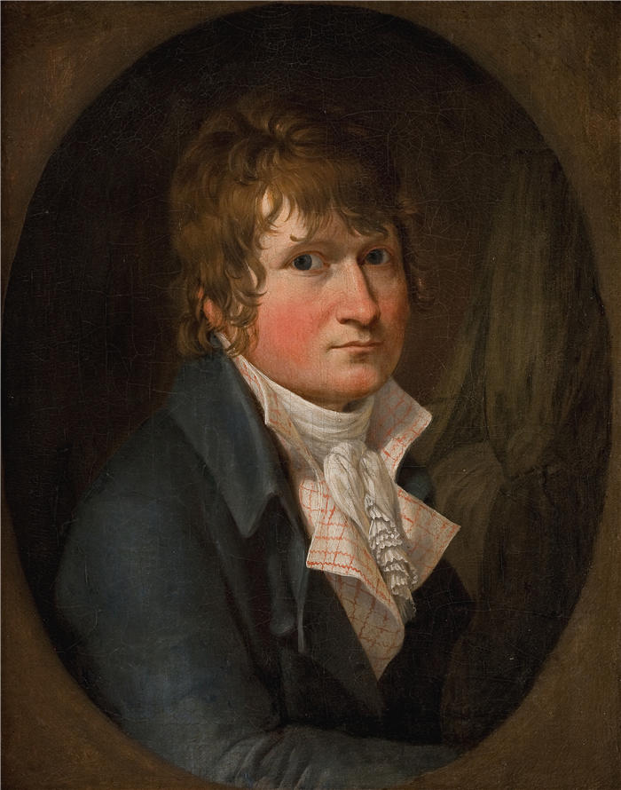 克里斯托弗·威廉·埃克斯伯格（Christoffer Wilhelm Eckersberg，丹麦画家）高清作品-自画像 (1806 – 1809)