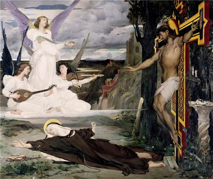 卢克-奥利维尔·默森（Luc-Olivier Merson，法国画家 ）高清作品-《视觉 (1872)》