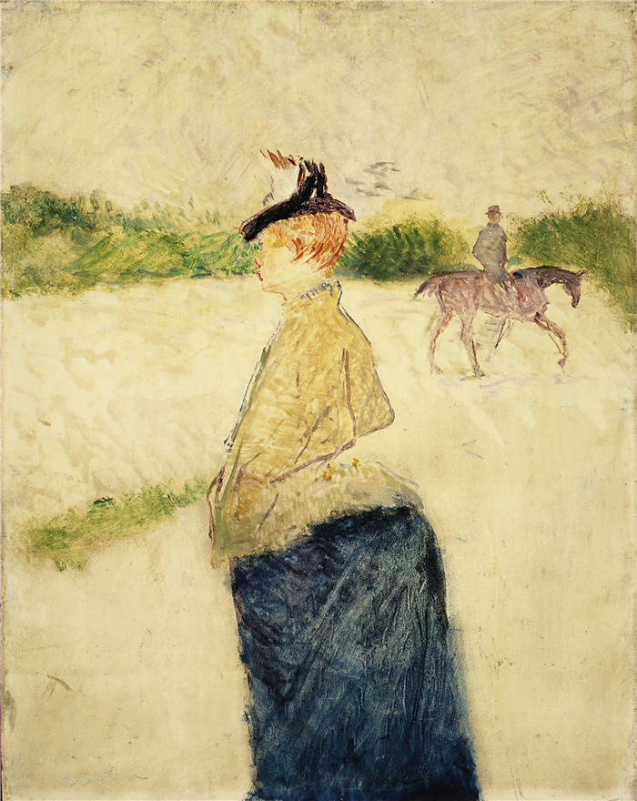 亨利·德·图卢兹-劳特累克(Henri de Toulouse-Lautrec法国画家)高清作品-《埃米莉(1890 年代后期)》