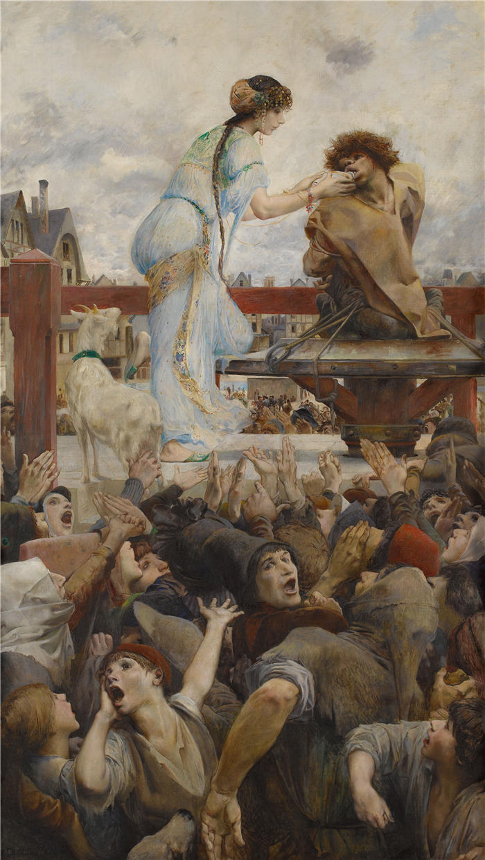 卢克-奥利维尔·默森（Luc-Olivier Merson，法国画家 ）高清作品-《巴黎圣母院（1903 年）》