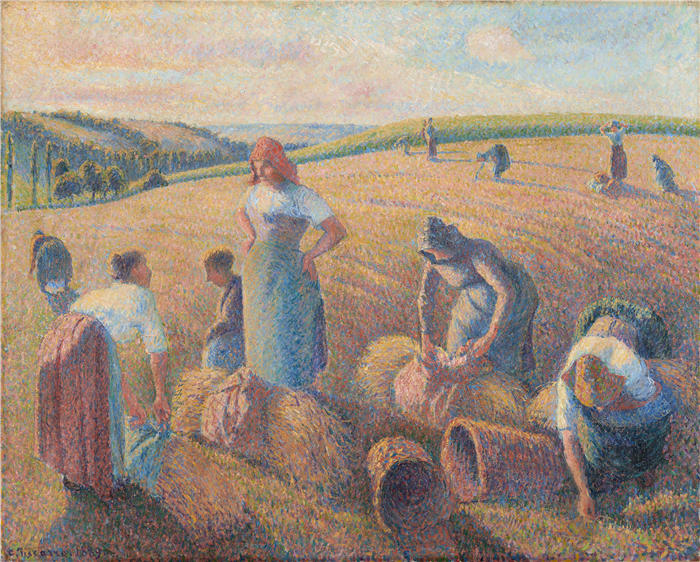 卡米尔·毕沙罗（Camille Pissarro，法国画家）高清作品-《拾荒者 (1889)》