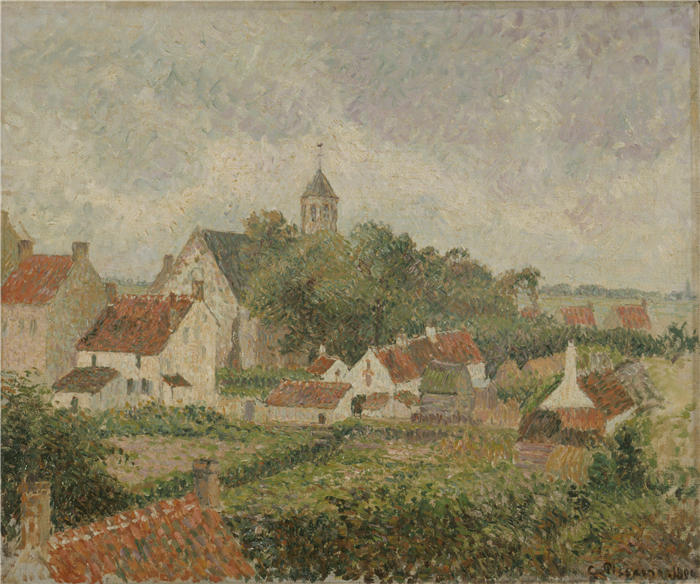 卡米尔·毕沙罗(Camille Pissarro,法国画家)高清作品-《诺克村(1894年)》