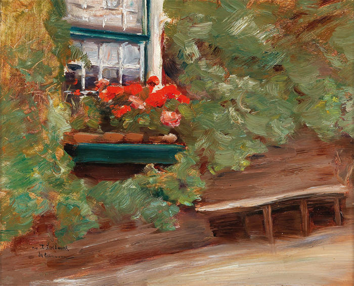 马克斯·利伯曼（Max Liebermann，德国画家）高清作品下载-《荷兰农舍景观（1898 年）》