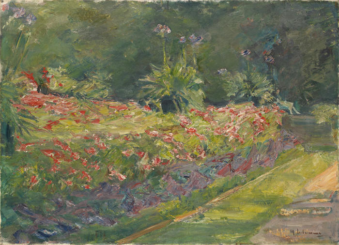 马克斯·利伯曼（Max Liebermann，德国画家）高清作品下载-《柏林万湖花园（1928 年）》