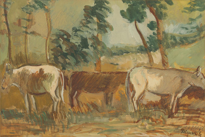 赛普里安·马耶尼克（Cyprián Majerník,斯洛伐克画家）高清作品-《克拉维 (1935-1940)》