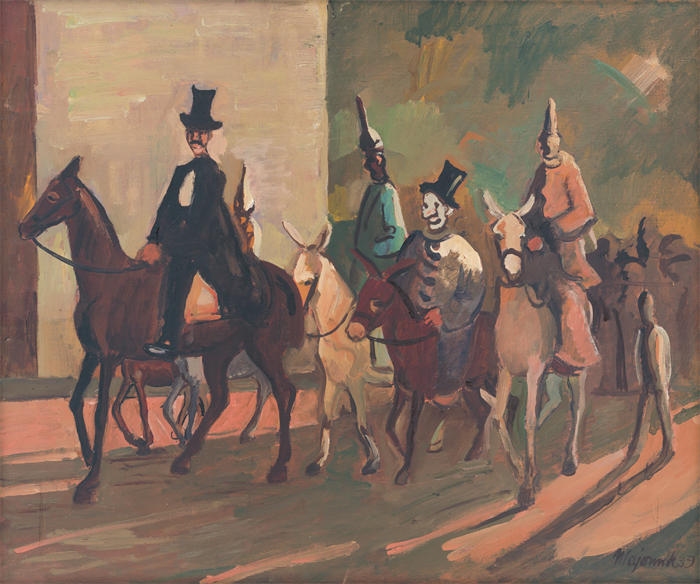赛普里安·马耶尼克（Cyprián Majerník,斯洛伐克画家）高清作品-《进入魔戒 (1939)》