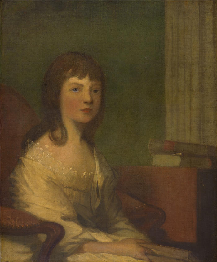 吉尔伯特·斯图尔特（Gilbert Stuart，美国画家）高清作品-《狄奥多西娅·伯尔·阿尔斯通 (1794)》