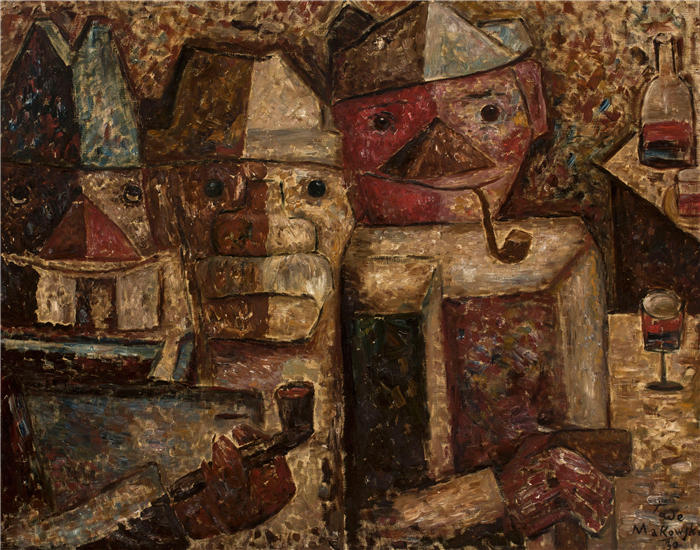 塔德乌什·马科夫斯基（Tadeusz Makowski，波兰画家 ）高清作品-《拉布维特 (1930)》