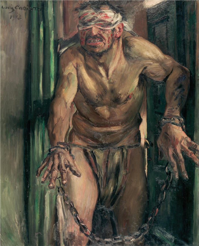 洛维斯·科林斯（Lovis Corinth，德国画家）高清作品-《失明的参孙 (1912)》