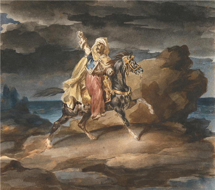 西奥多·杰利柯(Théodore Géricault,法国画家)高清作品-《格鲁吉亚人(约1822-1823年)》
