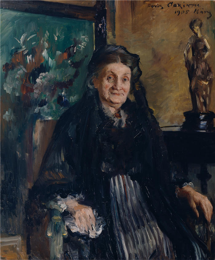 洛维斯·科林斯（Lovis Corinth，德国画家）高清作品-《玛丽·莫尔夫人 (1905)》
