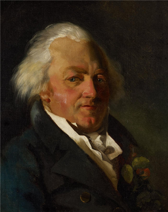 西奥多·杰利柯(Théodore Géricault,法国画家)高清作品-《Siméon Bonnesoeur-Bourginière 的肖像(c. 1812-1815)》