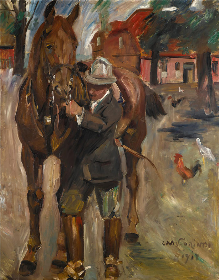 洛维斯·科林斯（Lovis Corinth，德国画家）高清作品-《出发去兜风（1913）》