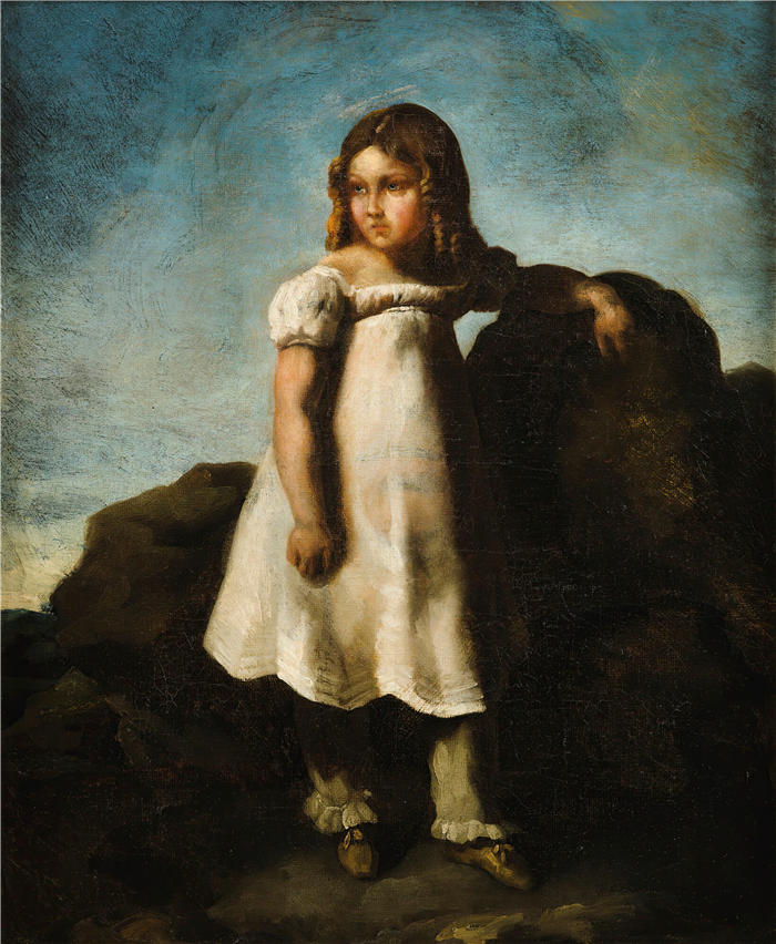 西奥多·杰利柯(Théodore Géricault，法国画家)高清作品-《小时候在农村》