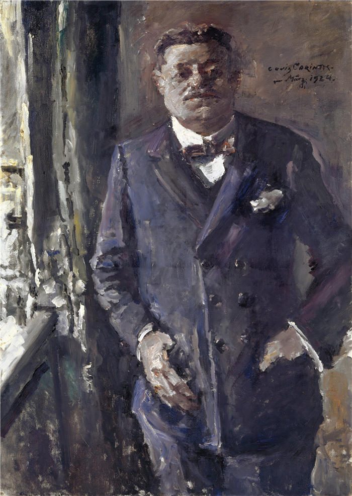 洛维斯·科林斯(Lovis Corinth,德国画家)高清作品-《帝国总统弗里德里希·艾伯特的肖像(1924 年)》