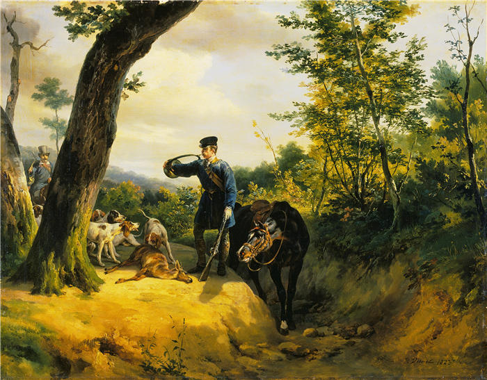 贺拉斯·韦尔内（Horace Vernet，法国画家）高清作品-《采石场 (1823)》