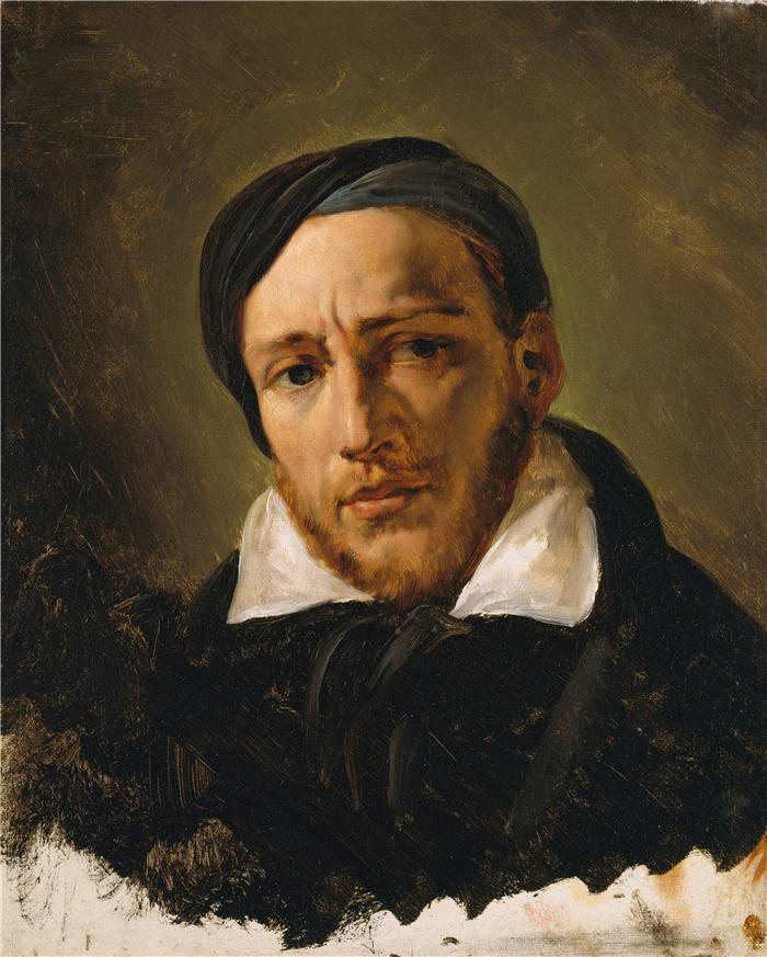 贺拉斯·韦尔内（Horace Vernet，法国画家）高清作品-《让-路易-安德烈-西奥多·热里柯 (1791–1824) (1822)》