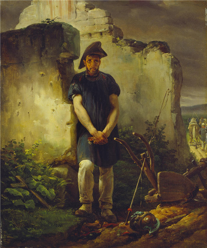 贺拉斯·韦尔内（Horace Vernet，法国画家）高清作品-《和平与战争（1820）》