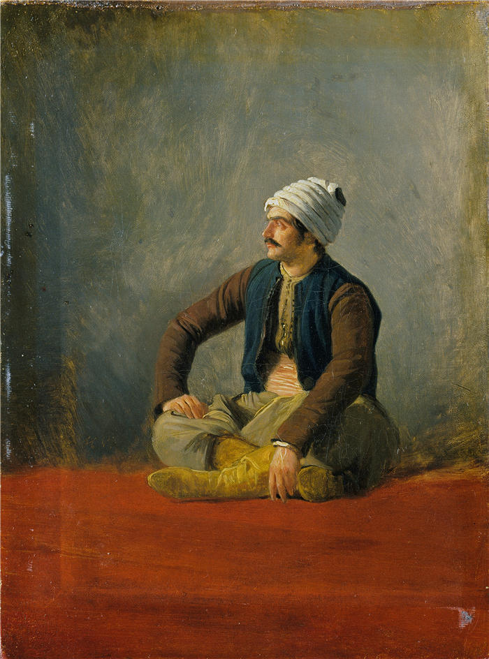 贺拉斯·韦尔内(Horace Vernet,法国画家)高清作品-《东方商人 (1830 - 1845)》