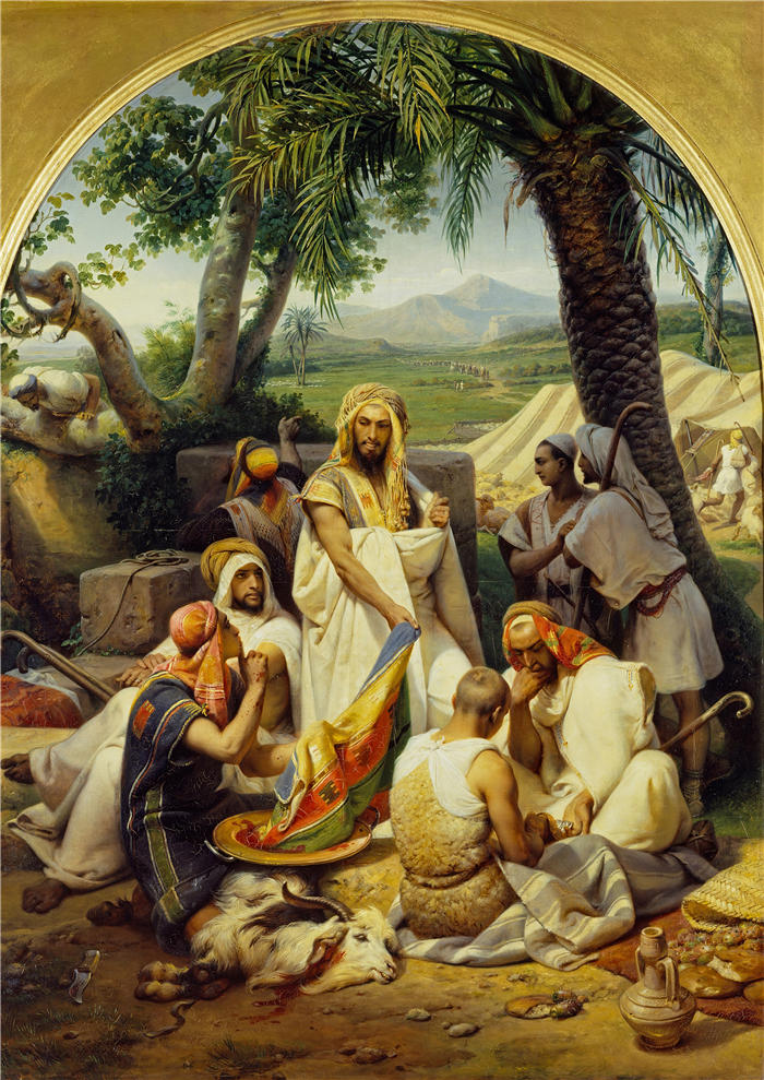 贺拉斯·韦尔内（Horace Vernet，法国画家）高清作品-《约瑟夫的外套（1853）》